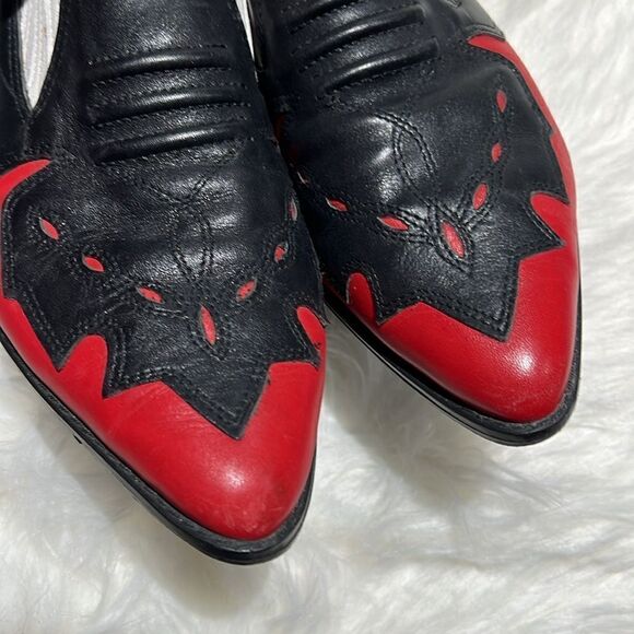 Mootsie Tootsie Color Block Western Genuine leather Shoe Boots Size 9.  B79 - Picture 8 of 9